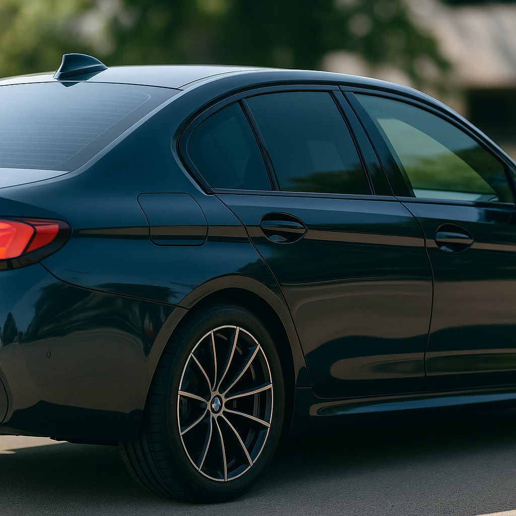 Luxury car with premium ceramic tint